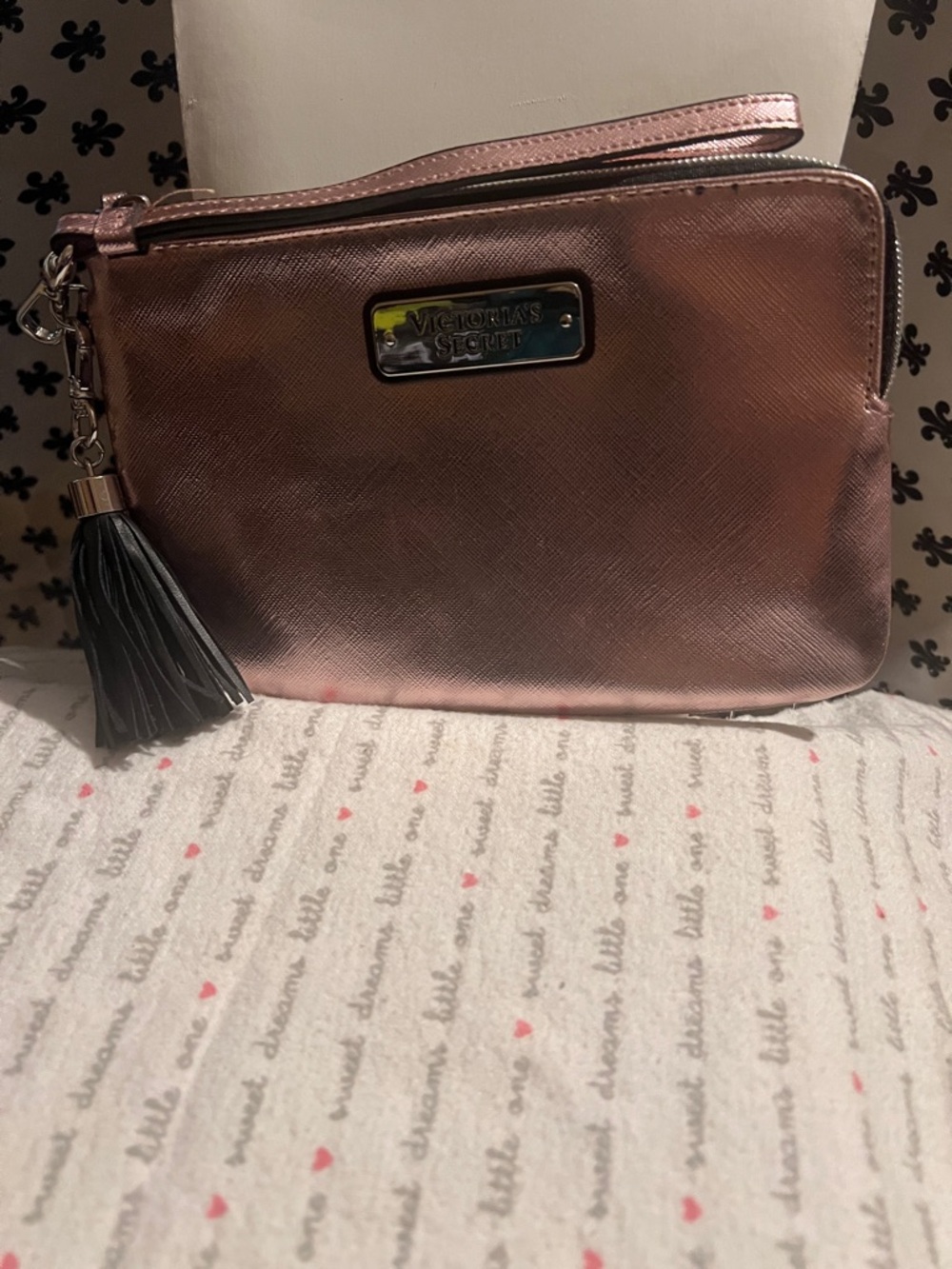 Victoria's Secret Rose Gold Wristlet Clutch